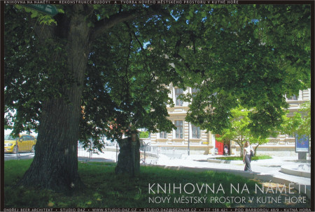 KUTNÁ HORA - NA NÁMĚTI | Betonová lavice pro vysedávání lemuje rozšířenou zeleň u památné lípy.